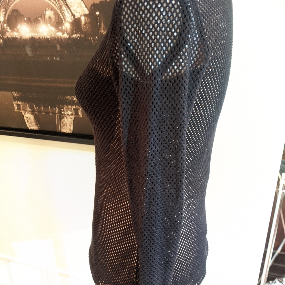 BCBGMAXAZRIA black/tan X top. Sz S - Picture 9 of 11